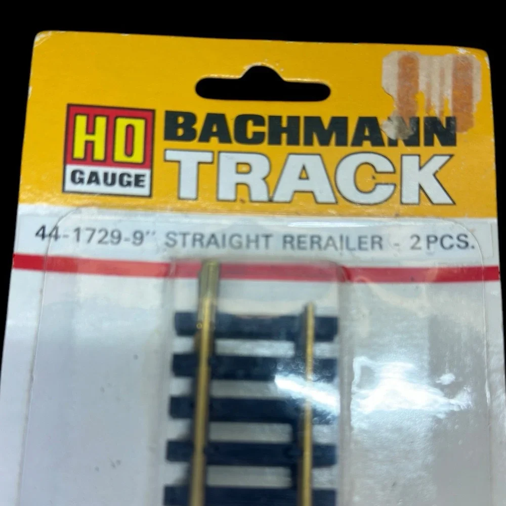 Bachman Train Track 44-1729-9 Straight Railer- 2 Pcs‎ HO Gauge Model Train Part